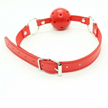 5Pcs Be Naughty Red BDSM Set - PU Leather Handcuff Version - Image 5