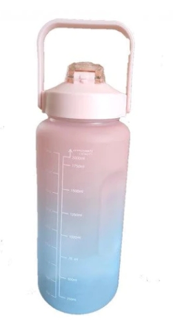 2l Motivational Water Bottle - Pink - Image 3
