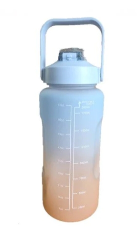 2l Motivational Water Bottle - Blue - Image 3