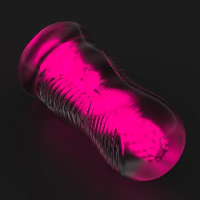Lovetoy Lumino Play Pink Glow Masturbator - Image 4