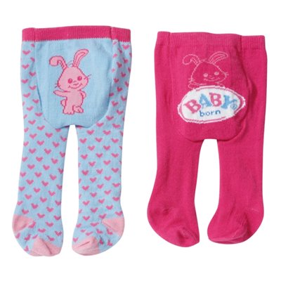 B/BORN TIGHTS 2PAIRS - 3ASS