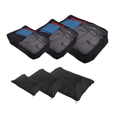 6-Piece Luggage Organiser Set - Black