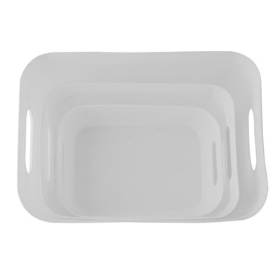 Storage Box 3-Piece Set - White