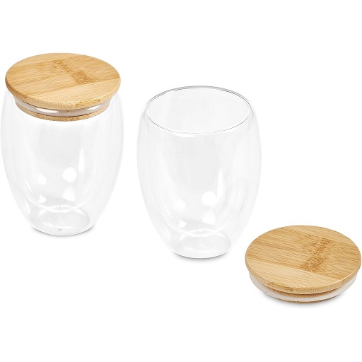 Okiyo Moco Double-Wall Glass Cup Duo Set - Image 2
