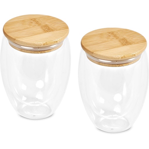 Okiyo Moco Double-Wall Glass Cup Duo Set - Image 3