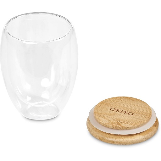 Okiyo Moco Double-Wall Glass Cup Duo Set - Image 5