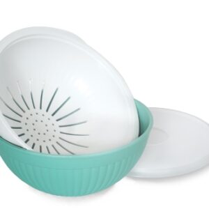 3 In 1 Colander, Bowl & Cover Set