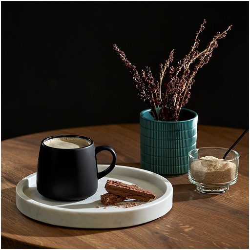 Serendipio Camden Ceramic Coffee Mug - 400ml - Black - Image 3