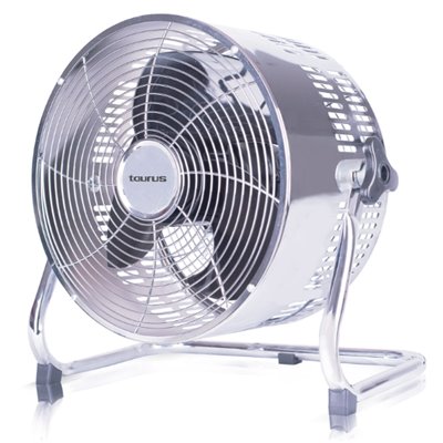 Fan 3 Speed Floor Fan Steel Silver 25cm 80W "Ventilador Rafaga"