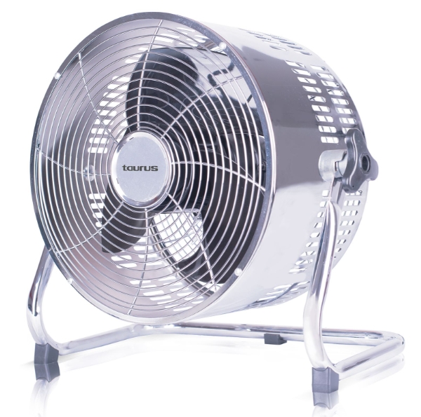 Fan 3 Speed Floor Fan Steel Silver 25cm 80W "Ventilador Rafaga"
