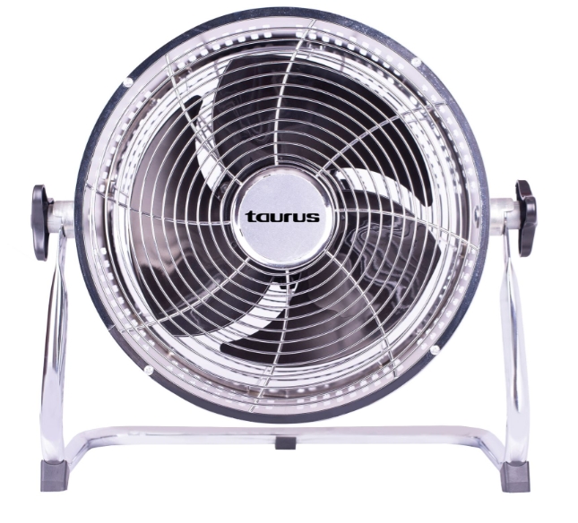 Fan 3 Speed Floor Fan Steel Silver 25cm 80W "Ventilador Rafaga" - Image 4