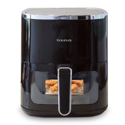 Air Fryer With Viewing Window Digital Non-Stick Black 4.6L 1450W "VistaCrisp"