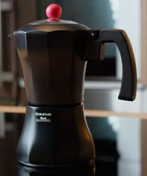 Coffee Maker Aluminium Black 9 Cup "Black Moments 9" - Image 4