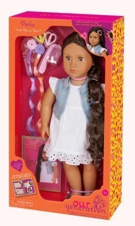 OG HAIRPLAY DOLL PERLA 18INCH FROM HAIR TO THERE DARK BROWN - Image 7