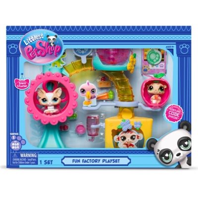 LITTLEST PET SHOP FUN FACTORY PLAYGROUND PLAYSET