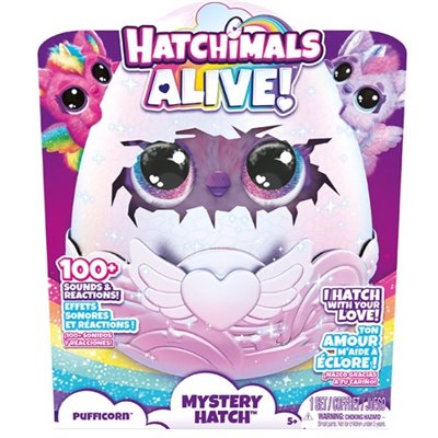 HATCHIMALS ALIVE SECRET HATCH PUFFICORN