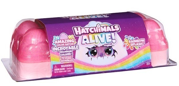 HATCHIMALS ALIVE RAINBOW SPLASH 5 EGG CARTON - Image 3