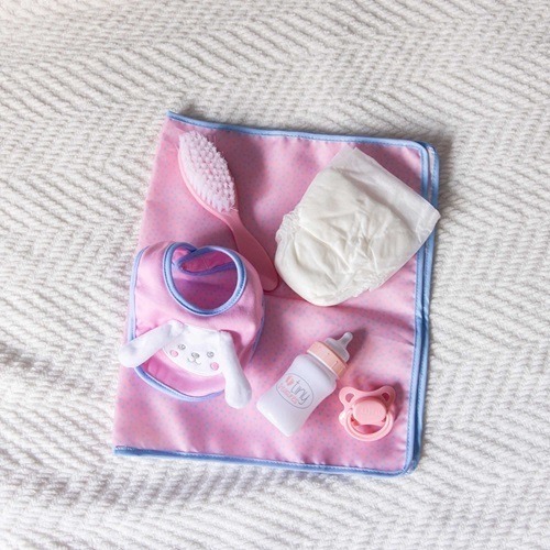 TINY TREASURES DOLL PEEKABOO BUNNY BABY CARE SET - Image 9