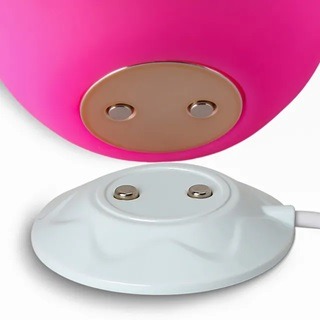 Glow-in-the-Dark Magenta Silicone Rechargeable Clitoral Sucking Rose - Image 6