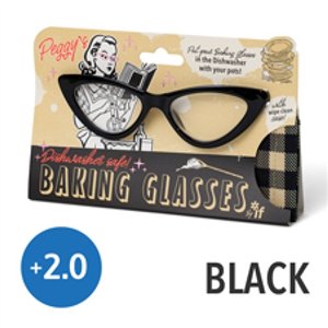 PEGGY'S BAKING GLASSES BLACK +2.0