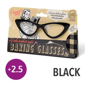 PEGGY'S BAKING GLASSES BLACK +2.5