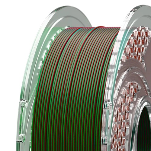 SA Filament Dual Silk PLA Filament 750g - Crimson Emerald - Image 2