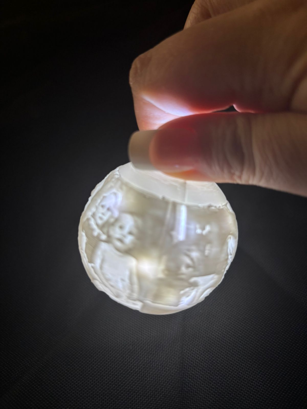 Round Christmas Ornament with Pictures - Image 4