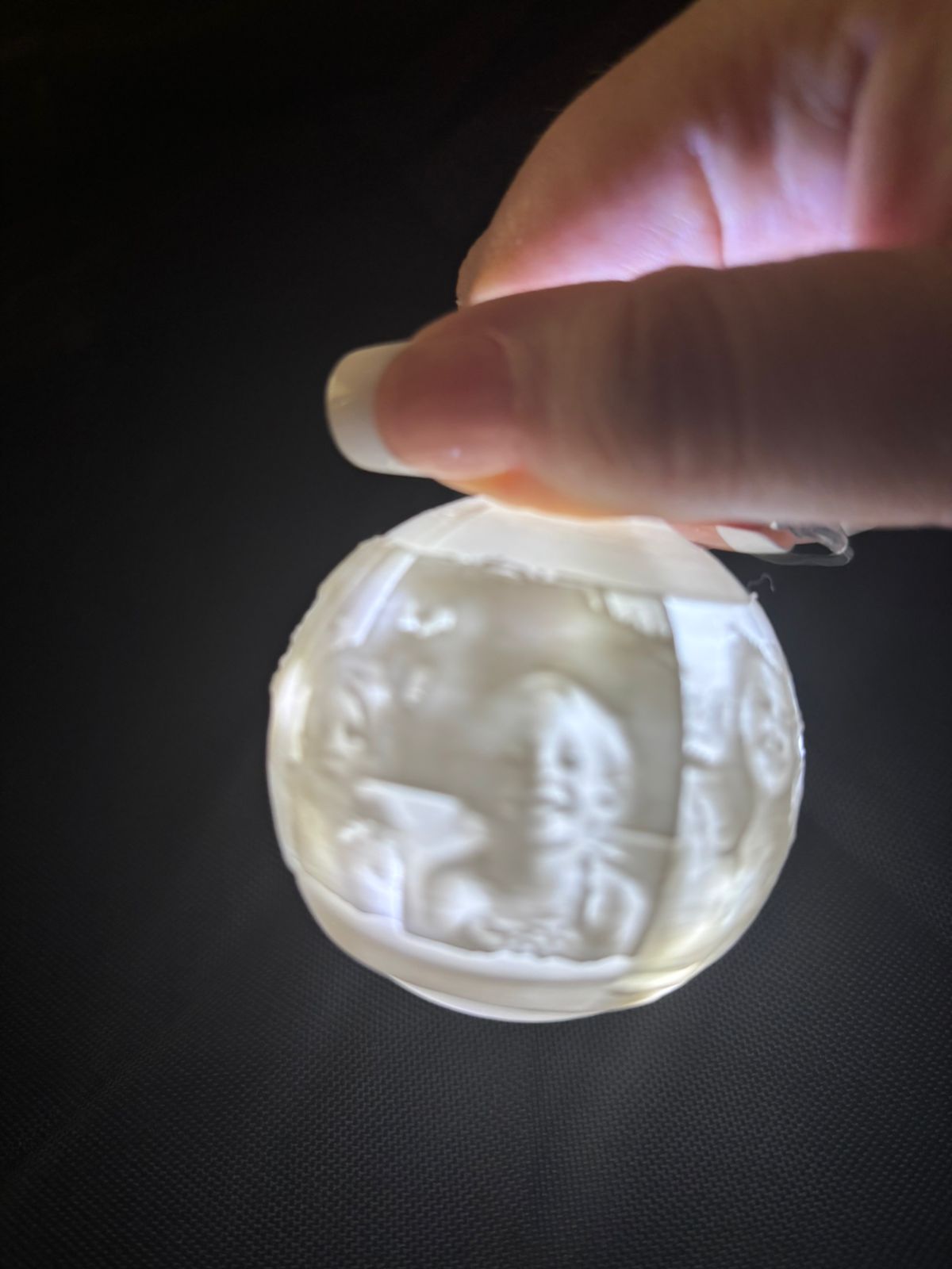 Round Christmas Ornament with Pictures - Image 5