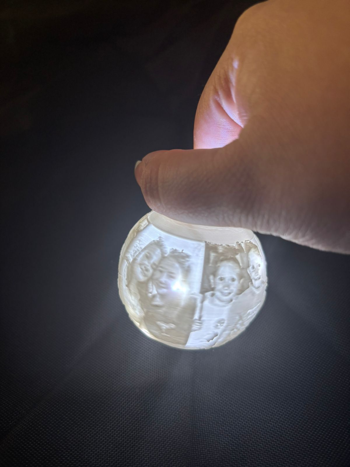 Round Christmas Ornament with Pictures - Image 6