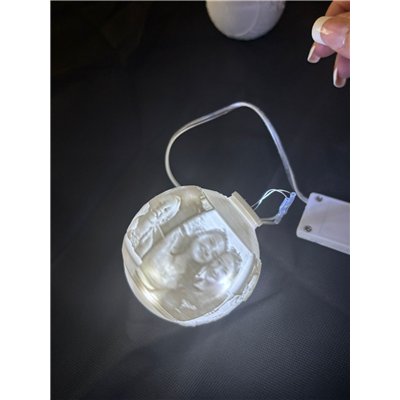 Round Christmas Ornament with Pictures