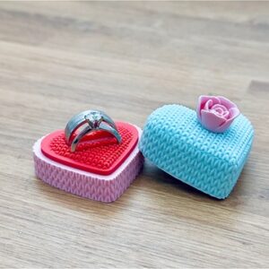 Knitted Ring Box - Double - Multi Color
